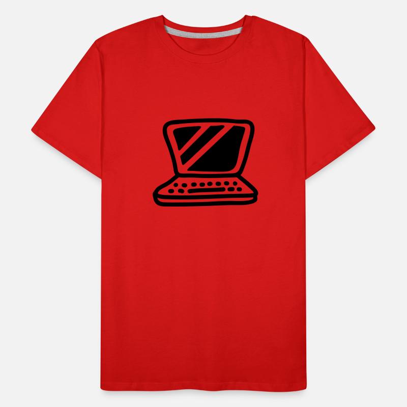 Ordinateur portable - Line T-shirt bio Premium Homme