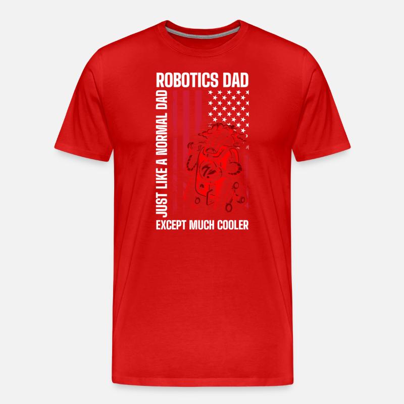 Machine Mechanic Engineer Technician - Men's Premium Organic T-Shirt - red