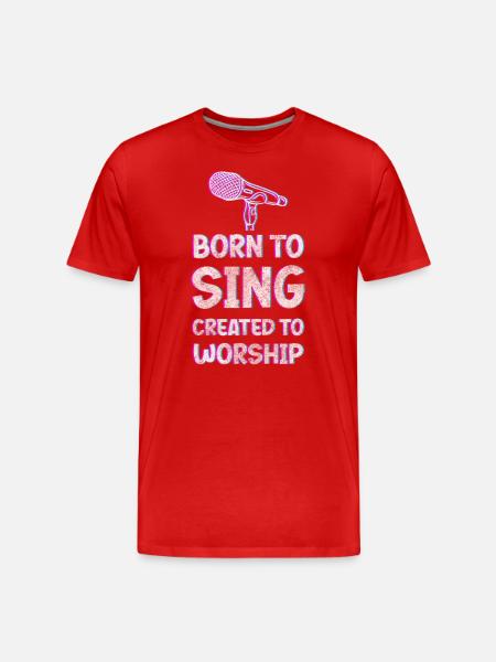 Music, Hobby, Choir, Singing - Men's Premium Organic T-Shirt - red