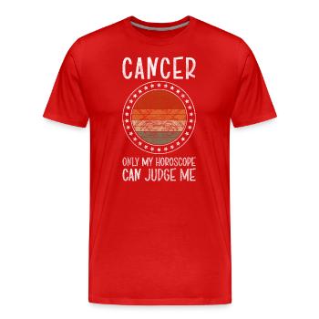 Sternzeichen Tierkreis Konstellation Mond - Männer Premium Bio T-Shirt - Rot - Vorne - Damien (186cm)