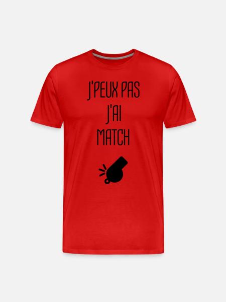 Arbitre / Arbitrage / Sport / Sifflet - T-shirt bio Premium Homme - rouge