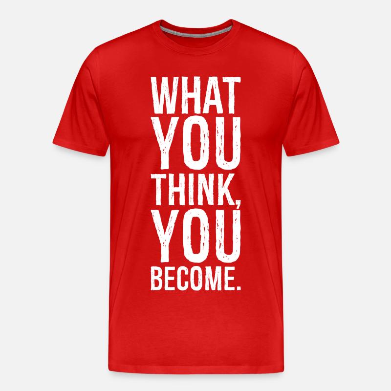 was du glaubst zu werden - Männer Premium Bio T-Shirt - Rot