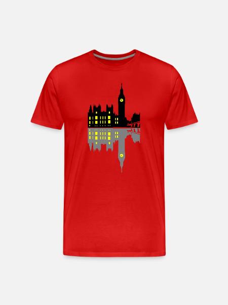 Londres - T-shirt bio Premium Homme - rouge