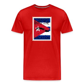 Kuba Flagge Karibik Urlaub Cuba Reise Havanna - Männer Premium Bio T-Shirt - Rot - Vorne - Damien (186cm)