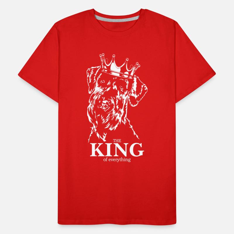 Schnauzer géant Roi de tout Chiens Wilsigns T-shirt bio Premium Homme
