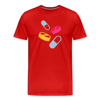 Medizin - Männer Premium Bio T-Shirt - Rot - Vorne - Damien (186cm)