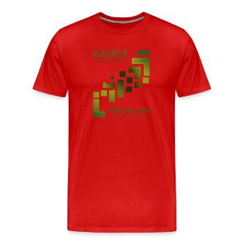 Maurer Hochbau Steinmetz - T-shirt bio Premium Homme - rouge - Devant - Damien (186cm)