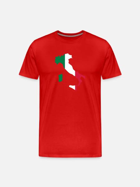 Italy - Men's Premium Organic T-Shirt - red