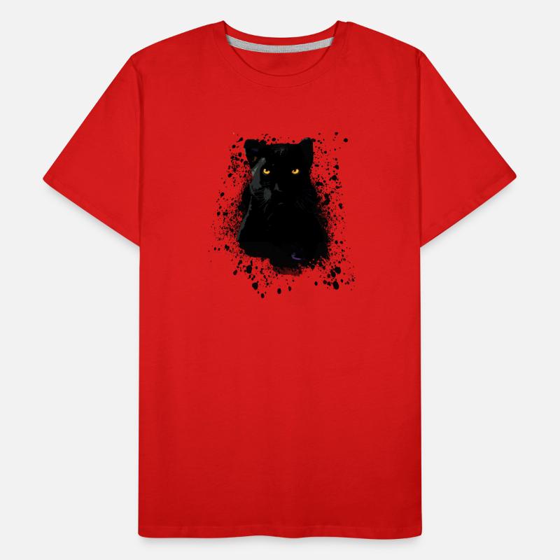 panthère noire, panthère, chat, emo, punk, graffiti T-shirt bio Premium Homme