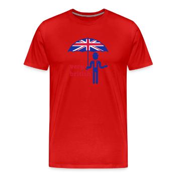 Très Colombie (3C) - T-shirt bio Premium Homme - rouge - Devant - Damien (186cm)