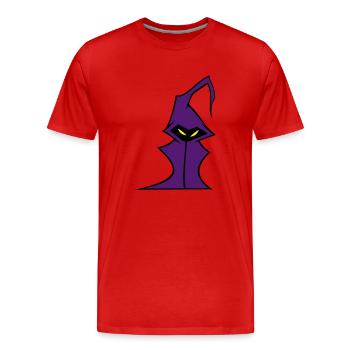 Evil Minion - Men's Premium Organic T-Shirt - red - Front - Damien (186cm)