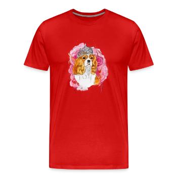 Cavalier KC Spaniel Bella - Männer Premium Bio T-Shirt - Rot - Vorne - Damien (186cm)