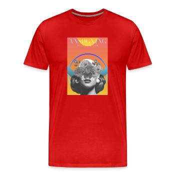 Woman - Men's Premium Organic T-Shirt - red - Front - Damien (186cm)