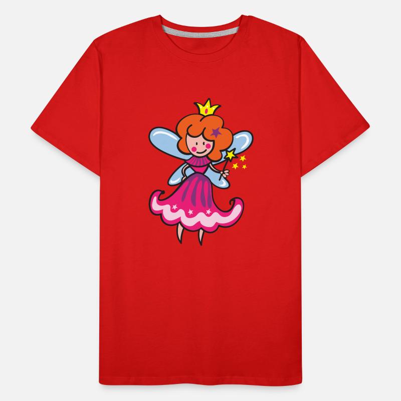 Fairy with magic wand Men's Premium Organic T-Shirt