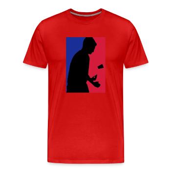 Flip Cup - Männer Premium Bio T-Shirt - Rot - Vorne - Damien (186cm)