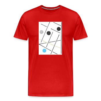Biasio - Männer Premium Bio T-Shirt - Rot - Vorne - Damien (186cm)