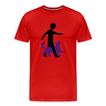Dog Dancing 1-3 - Männer Premium Bio T-Shirt - Rot - Vorne - Damien (186cm)