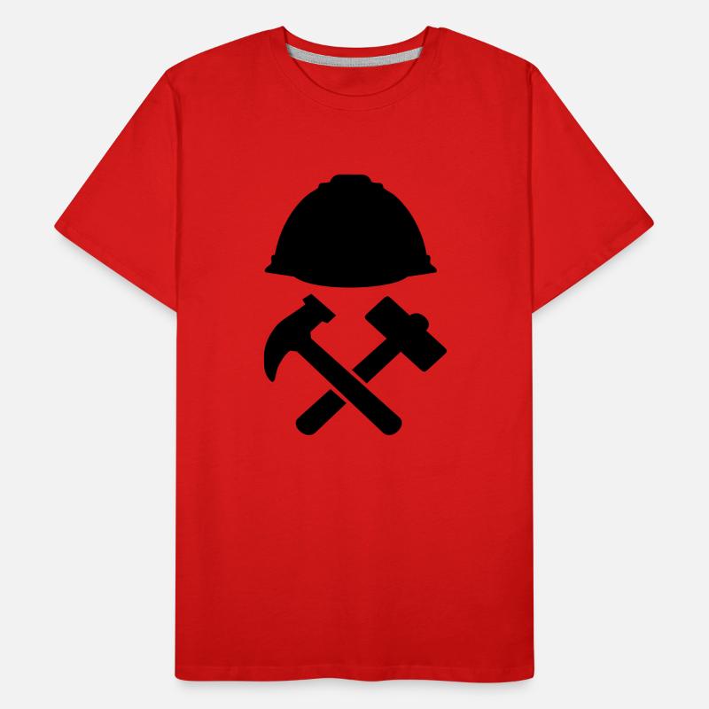 construction worker Men's Premium Organic T-Shirt