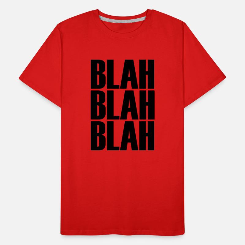blah blah blah POP Men's Premium Organic T-Shirt