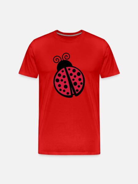 Ladybug - Men's Premium Organic T-Shirt - red