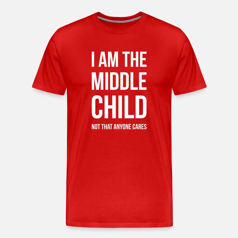 Mittleres Kind I - Männer Premium Bio T-Shirt - Rot