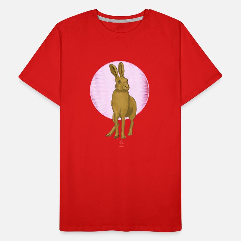 Hare Moon Männer Premium Bio T-Shirt