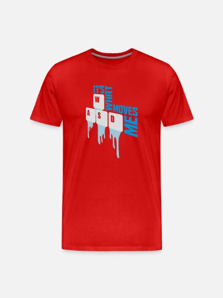 its what moves me - Men's Premium Organic T-Shirt - red