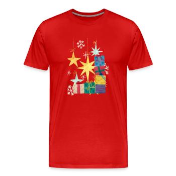 Cadeau - T-shirt bio Premium Homme - rouge - Devant - Damien (186cm)