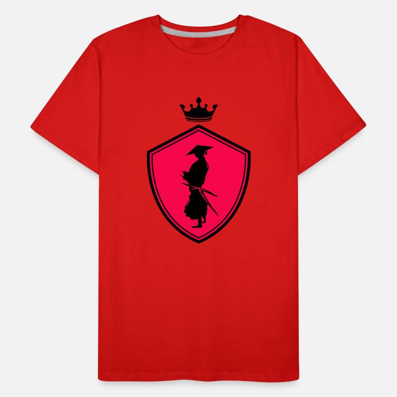 Samurai Warrior Crest Men's Premium Organic T-Shirt