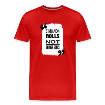 Obama plaisante chats drôles dictons interdit notre - T-shirt bio Premium Homme - rouge - Devant - Damien (186cm)