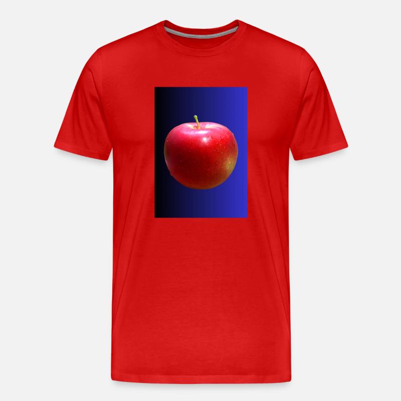 Apfel - Männer Premium Bio T-Shirt - Rot