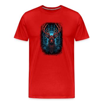 Déclaration Noël drôle Bday 2020 - T-shirt bio Premium Homme - rouge - Devant - Damien (186cm)