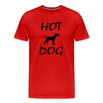Dancing Dance Music - Männer Premium Bio T-Shirt - Rot - Vorne - Damien (186cm)