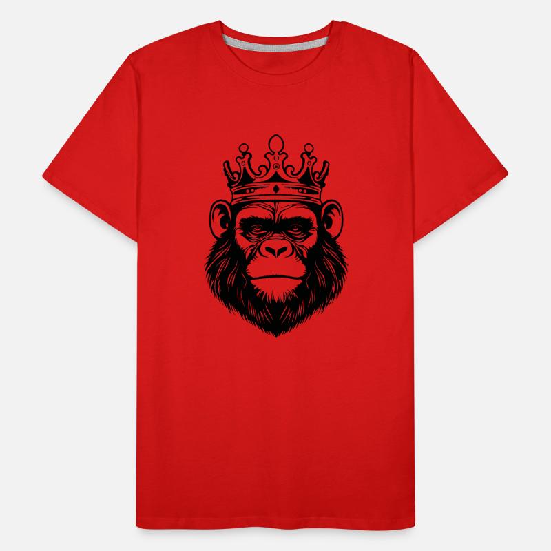 Monkey Monkey Monkey Face Jungle Men's Premium Organic T-Shirt