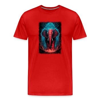birthday sayings trendy quotes birkenstocks - Men's Premium Organic T-Shirt - red - Front - Damien (186cm)