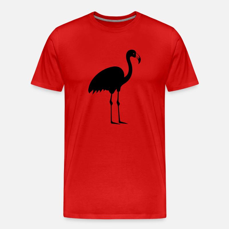 Flamingo - Männer Premium Bio T-Shirt - Rot