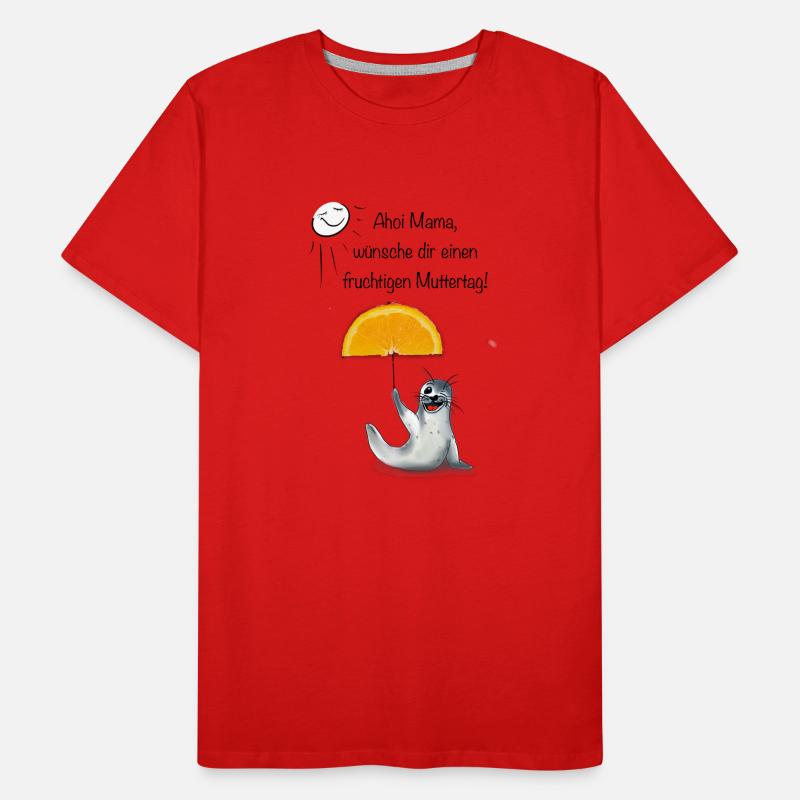 Muttertag Seehündin Männer Premium Bio T-Shirt