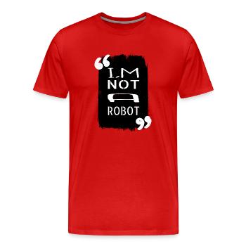 robotics programming gift robotic innovation - Men's Premium Organic T-Shirt - red - Front - Damien (186cm)