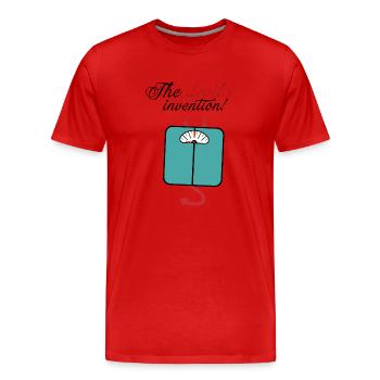 Le diable fait des écailles - T-shirt bio Premium Homme - rouge - Devant - Damien (186cm)
