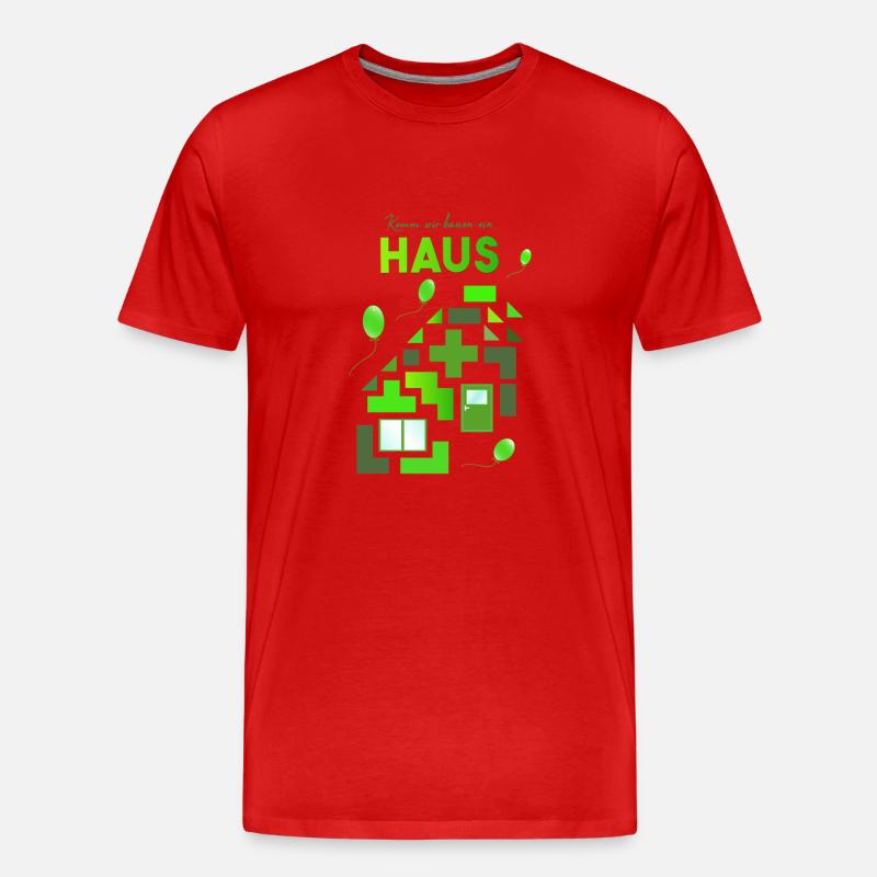 Blocs de construction Blocs de construction - T-shirt bio Premium Homme - rouge