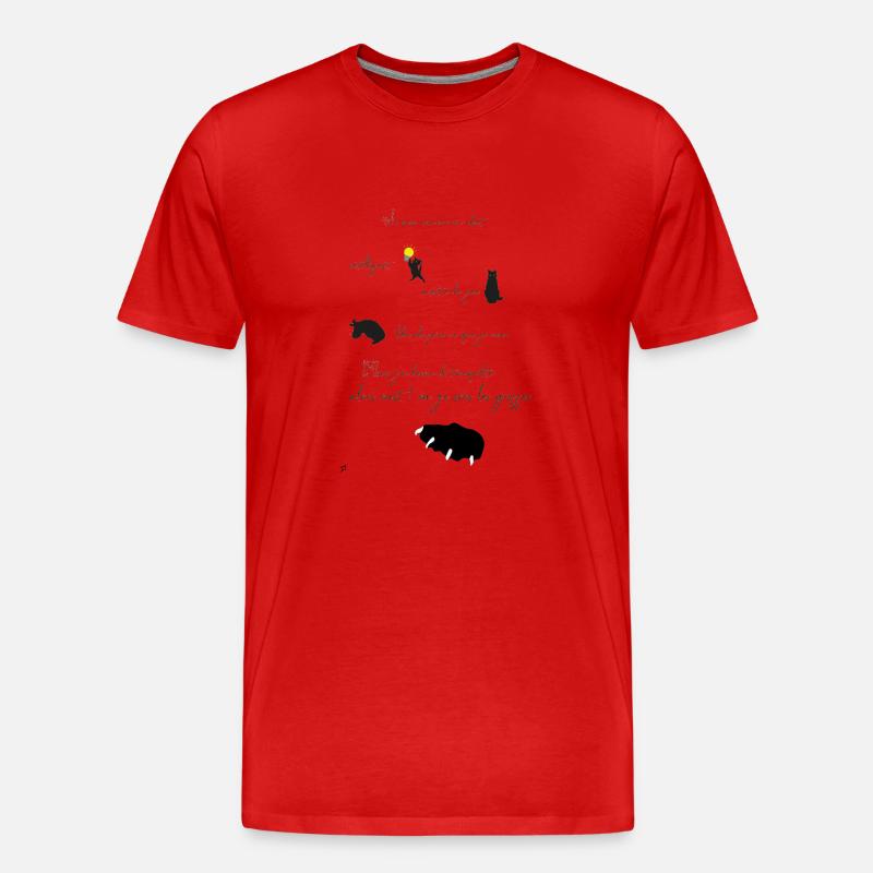 Ich bin eine Katze - Männer Premium Bio T-Shirt - Rot