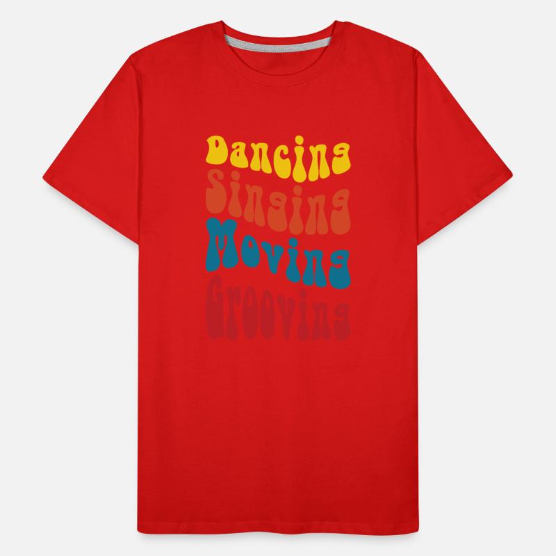 Dancing Singing Moving Grooving - DJing Männer Premium Bio T-Shirt