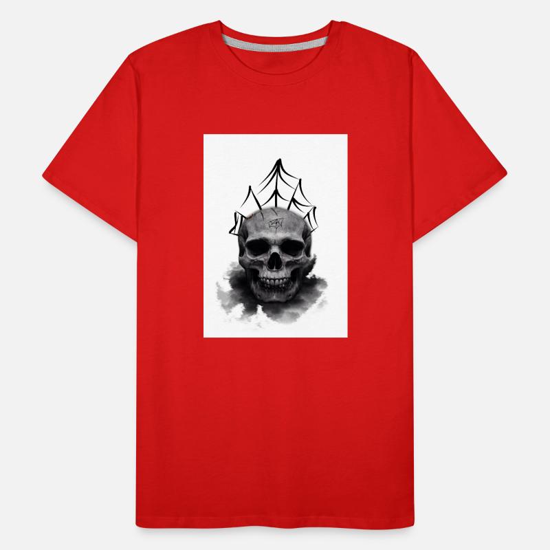 Deadhead Spider Skull Men's Premium Organic T-Shirt
