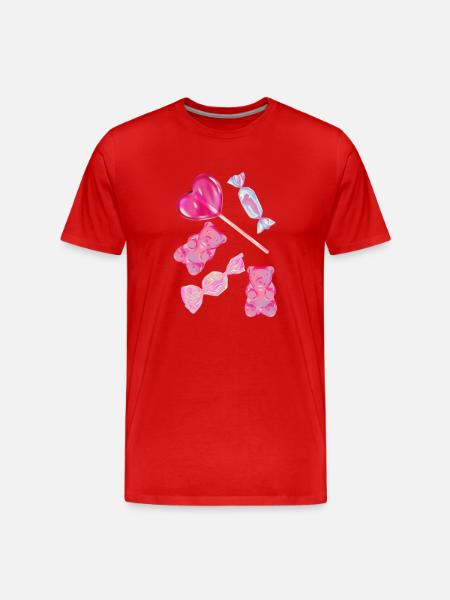 Süßigkeiten Candy - Men's Premium Organic T-Shirt - red