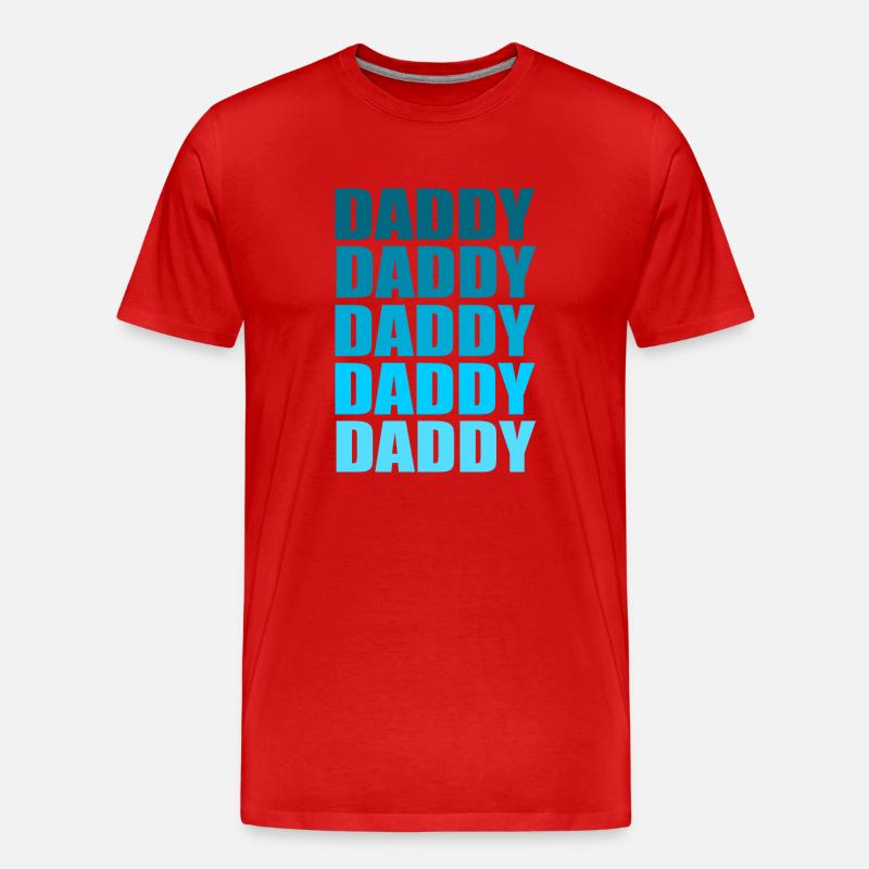 Daddy cool - Männer Premium Bio T-Shirt - Rot