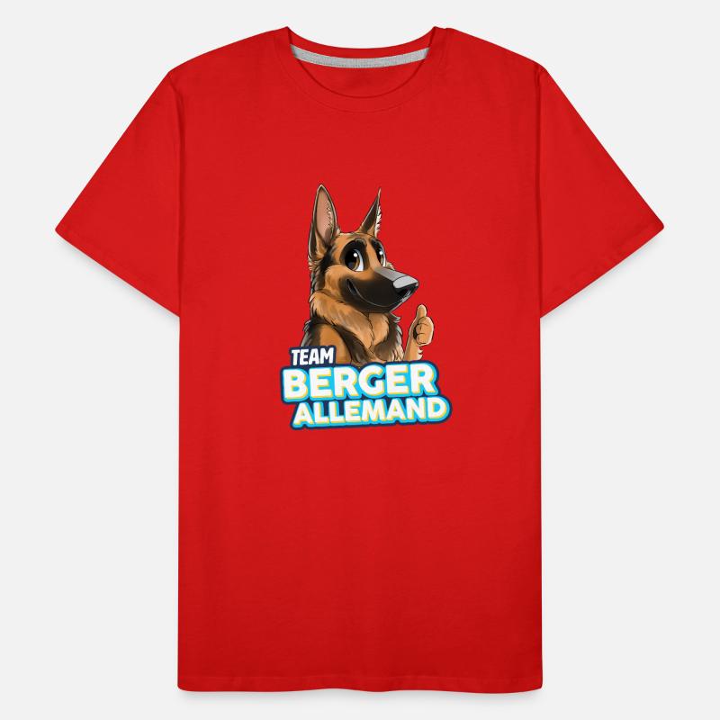 TEAM Deutscher Schäferhund - Rehkitz Männer Premium Bio T-Shirt