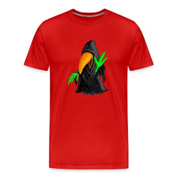 Dark Sittich - Männer Premium Bio T-Shirt - Rot - Vorne - Damien (186cm)