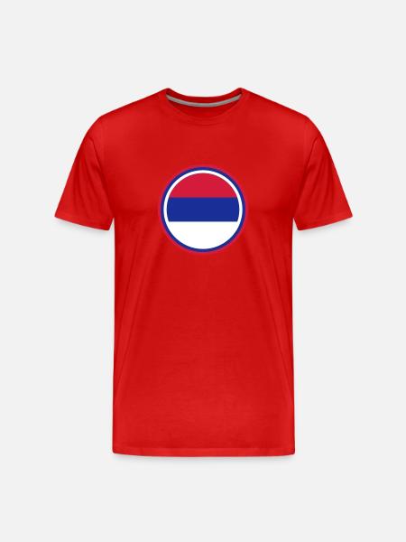 serbien serbia - Männer Premium Bio T-Shirt - Rot