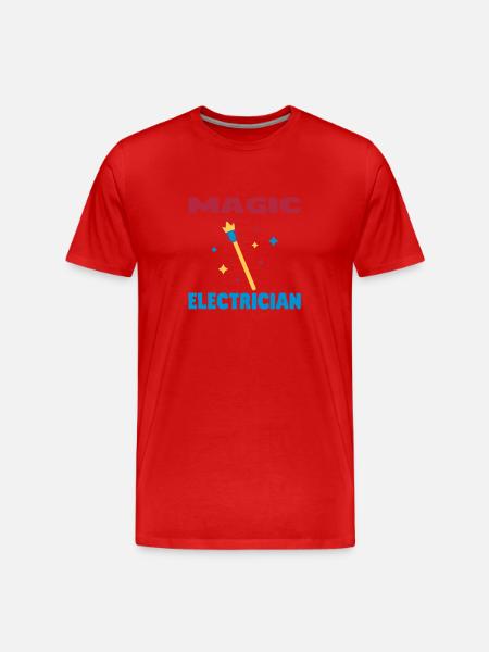 Plumber / Mechanician / electrician / Dad / Geek - Herre Premium T-shirt økologisk - rød