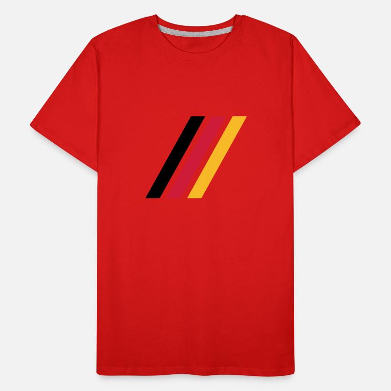 german stripe flag Men's Premium Organic T-Shirt